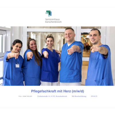 Pflegefachkraft mit Herz (m/w/d)