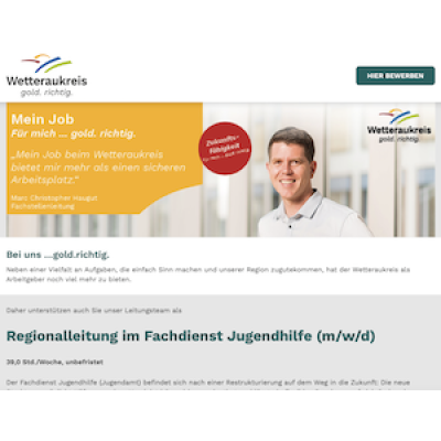 Regionalleitung im Fachdienst Jugendhilfe (m/w/d)