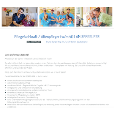 Pflegefachkraft / Altenpfleger (w/m/d) | AM SPREEUFER
