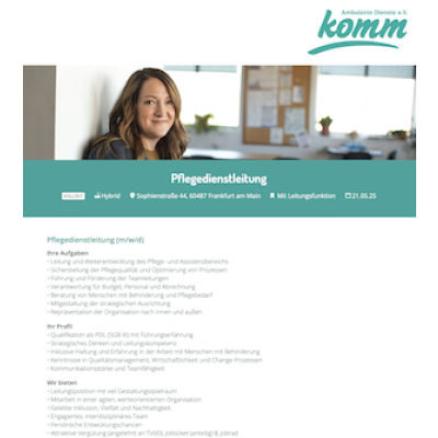 Pflegedienstleitung (m/w/d)