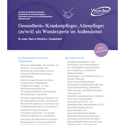 Gesundheits-/Krankenpfleger, Altenpfleger (m/w/d) als Wundexperte im Außendienst