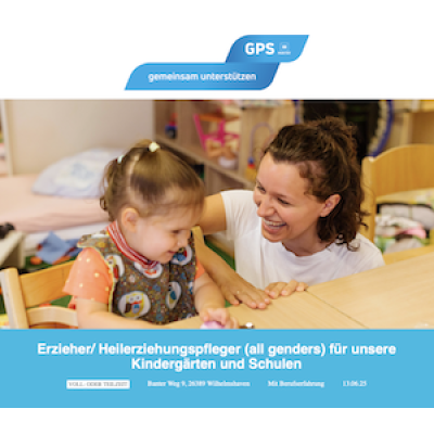 Erzieher/ Heilerziehungspfleger (all genders) für unsere Kindergärten und Schulen