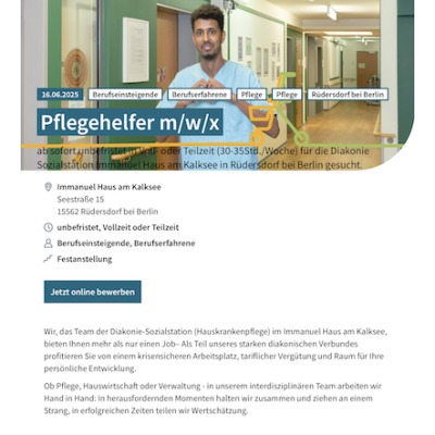 Pflegehelfer m/w/x