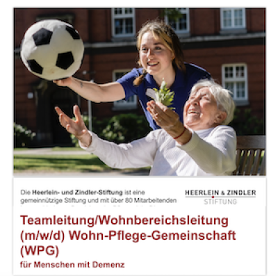 Teamleitung (Wohnbereichsleitung) (m/w/d) Wohn-Pflege-Gemeinschaft (WPG) für Menschen mit Demenz