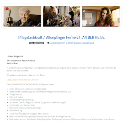 Pflegefachkraft / Altenpfleger (w/m/d) | AN DER HEIDE