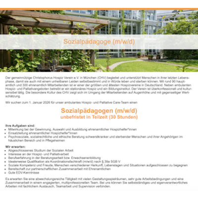 Sozialpädagoge (m/w/d)