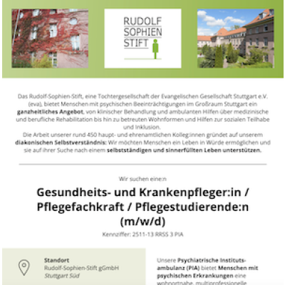 Gesundheits- und Krankenpfleger:in / Pflegefachkraft / Pflegestudierende:n (m/w/d)